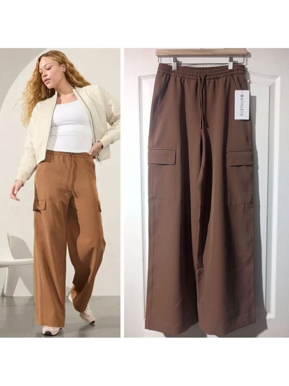Athleta | Promenade High Rise Cargo Pant In Walnut